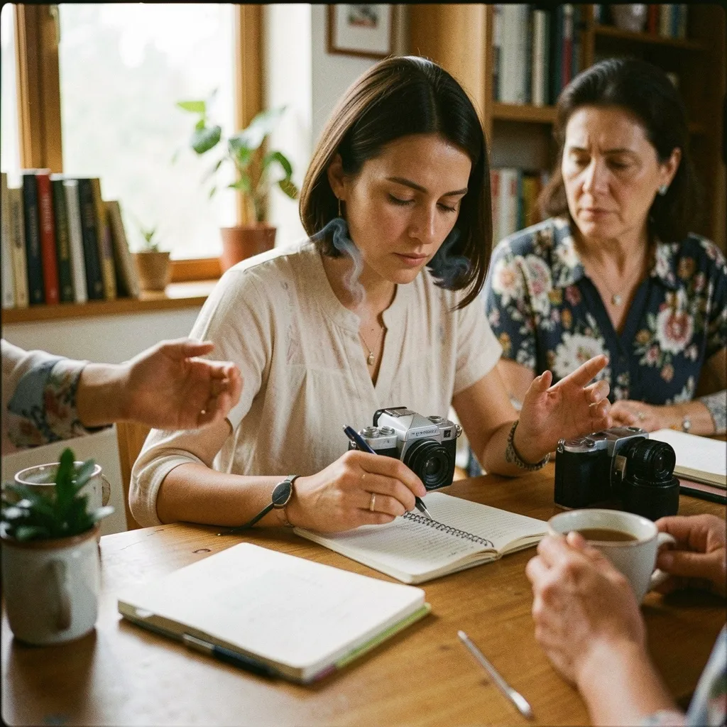 Layered translucent panels suggesting structure